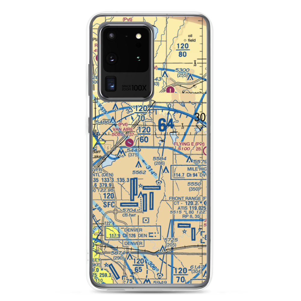 Stevens Airport (60CO) VFR Sectional Samsung Case Samsung Galaxy S20 Ultra model shown