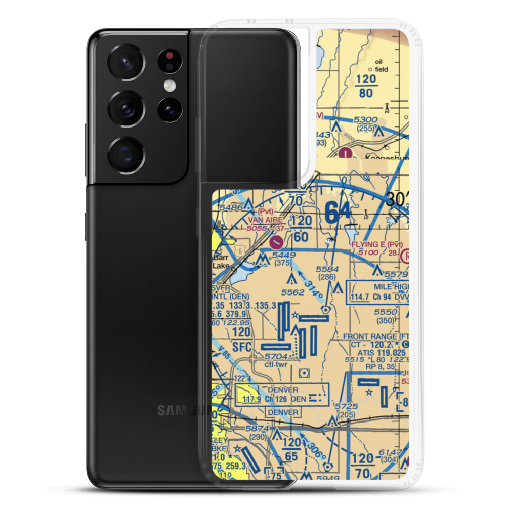 Stevens Airport (60CO) VFR Sectional Samsung Case Samsung Galaxy S21 Ultra model shown