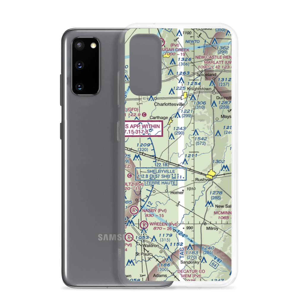 Stevens Farms Airport (IN05) VFR Sectional Samsung Case Samsung Galaxy S20 model shown