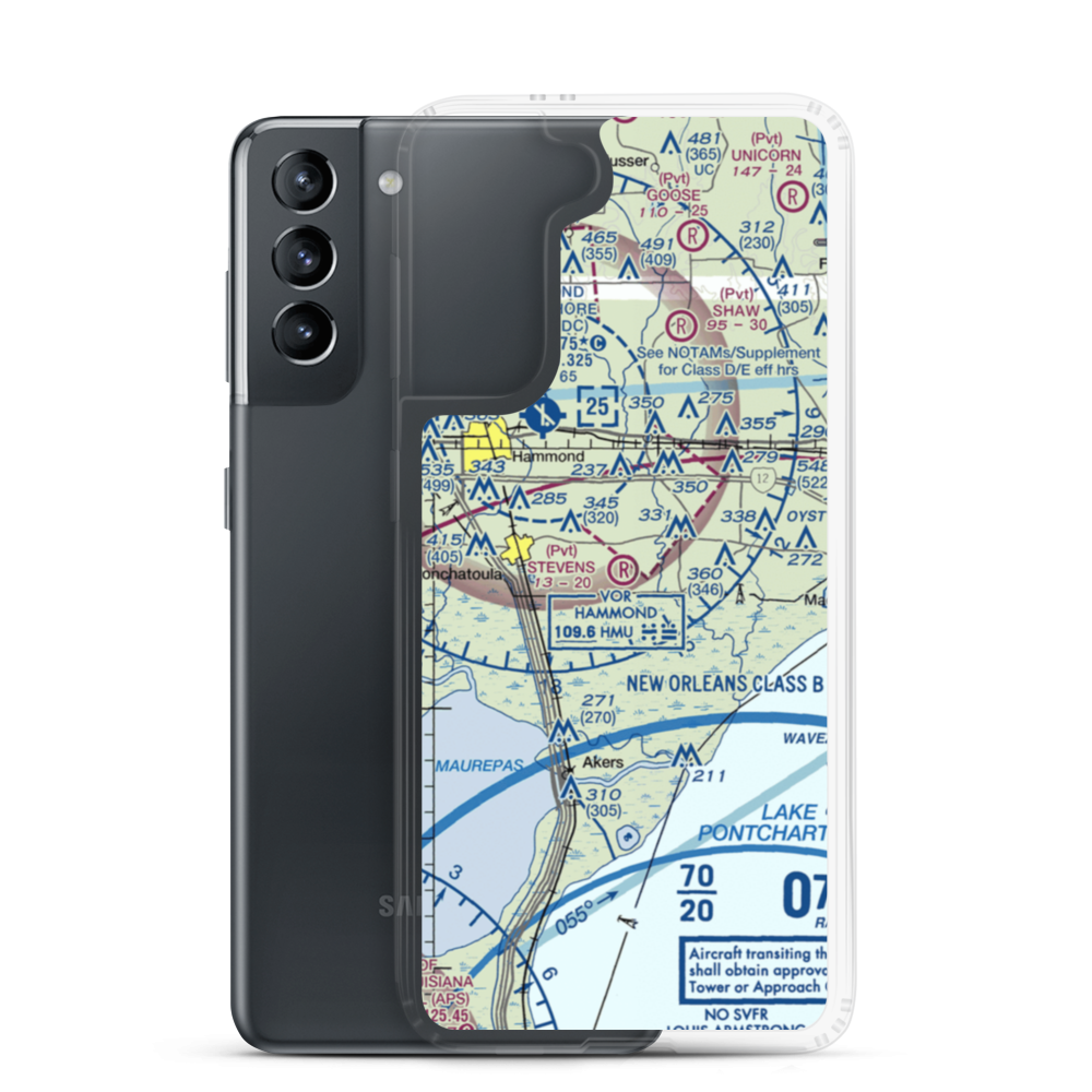 Stevens Strip (32LS) VFR Sectional Samsung Case Samsung Galaxy S21 model shown
