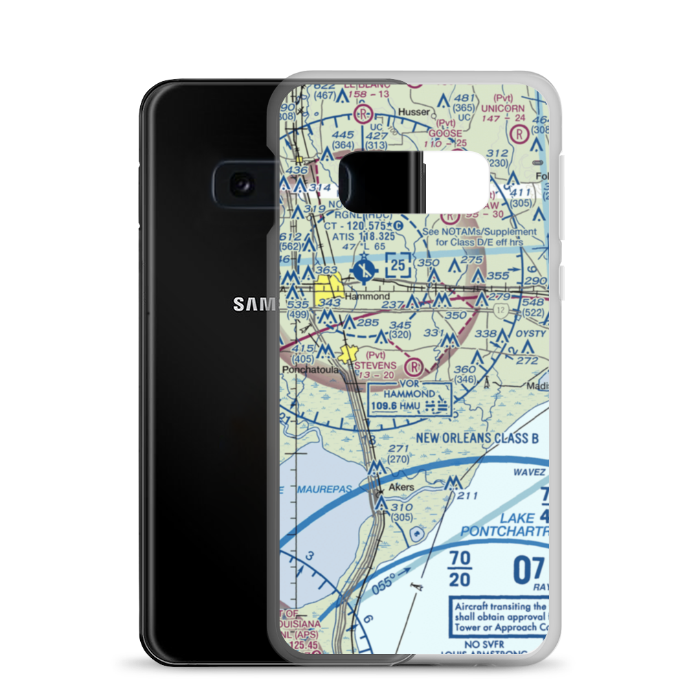 Stevens Strip (32LS) VFR Sectional Samsung Case Samsung Galaxy S10e model shown