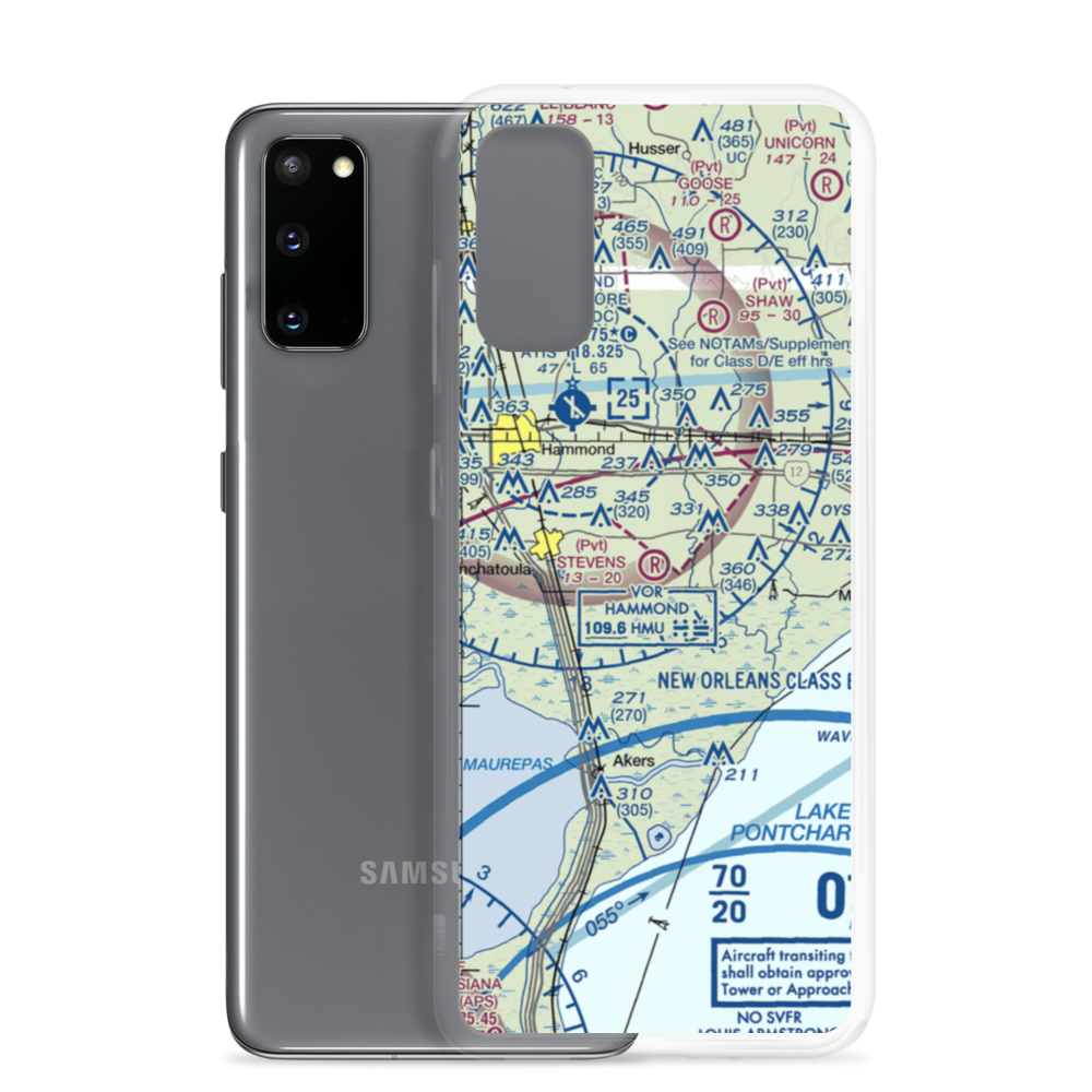 Stevens Strip (32LS) VFR Sectional Samsung Case Samsung Galaxy S20 model shown