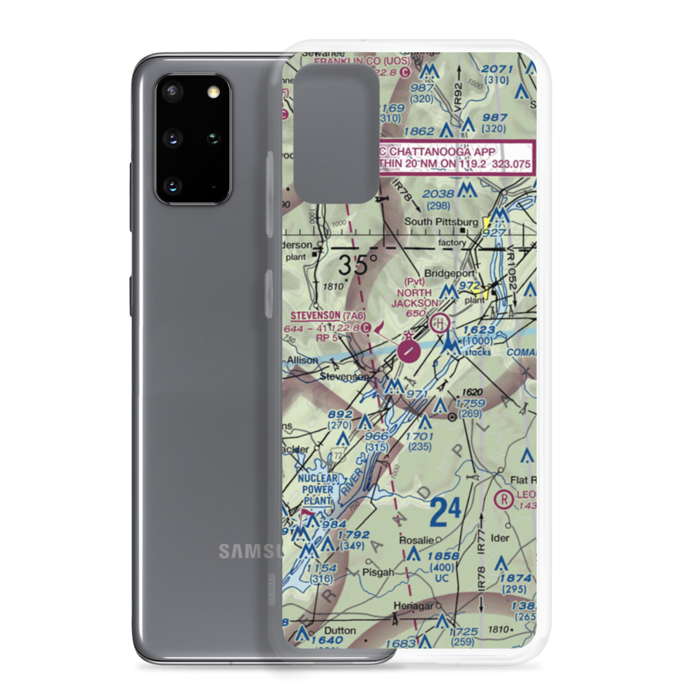 Stevenson Airport (7A6) VFR Sectional Samsung Case Samsung Galaxy S20 Plus model shown