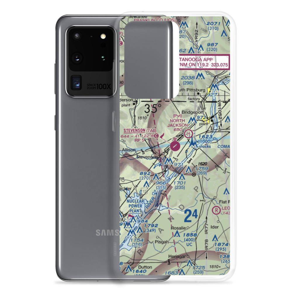 Stevenson Airport (7A6) VFR Sectional Samsung Case Samsung Galaxy S20 Ultra model shown