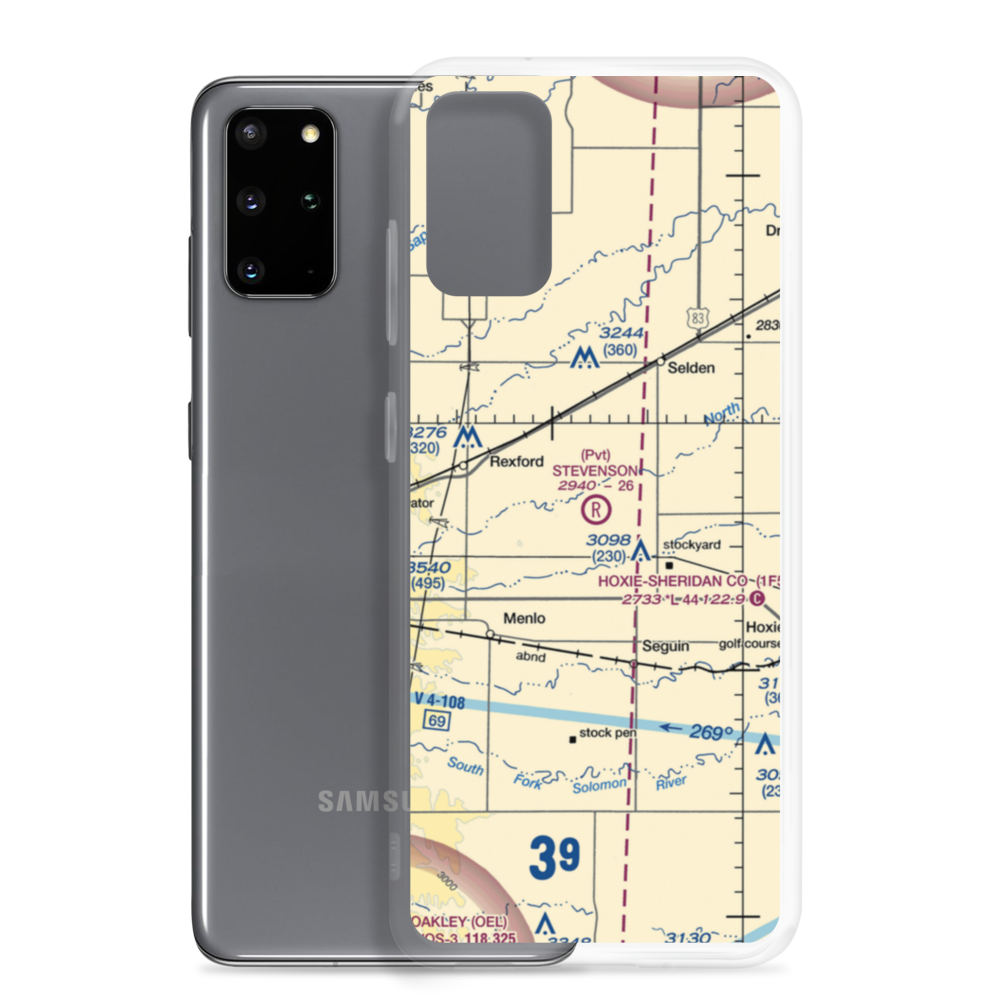 Stevenson Private Airport (6KS2) VFR Sectional Samsung Case Samsung Galaxy S20 Plus model shown