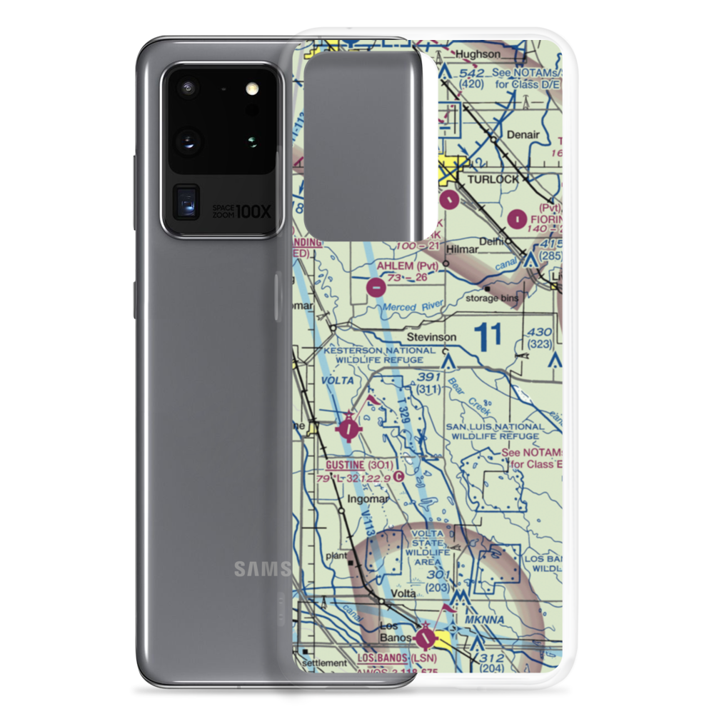Stevinson Strip (CA45) VFR Sectional Samsung Case Samsung Galaxy S20 Ultra model shown