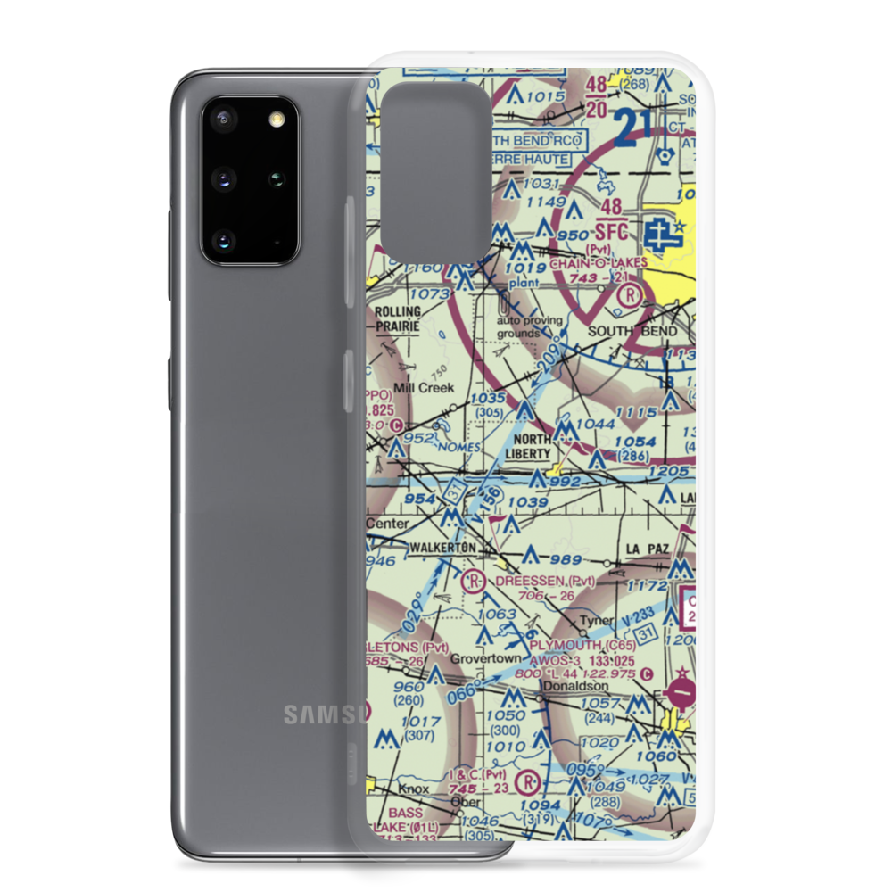 Stewarts Green Acres Airport (IN38) VFR Sectional Samsung Case Samsung Galaxy S20 Plus model shown