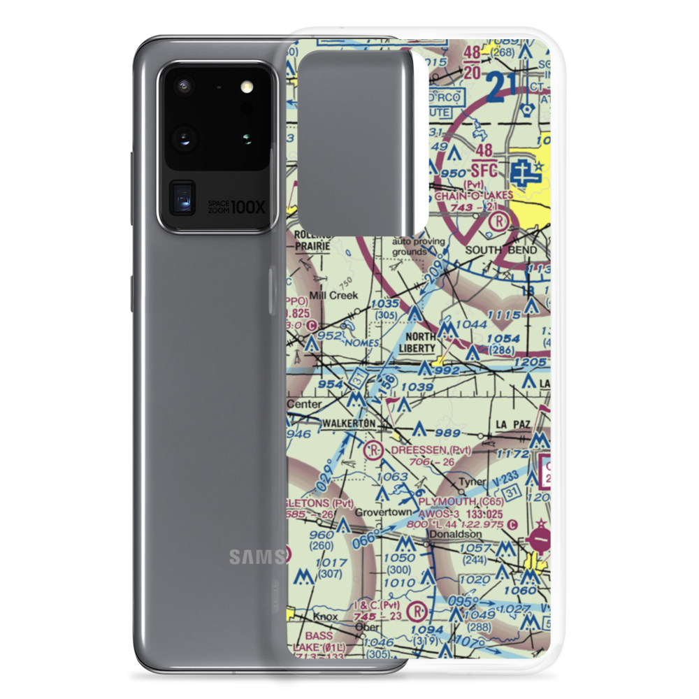 Stewarts Green Acres Airport (IN38) VFR Sectional Samsung Case Samsung Galaxy S20 Ultra model shown