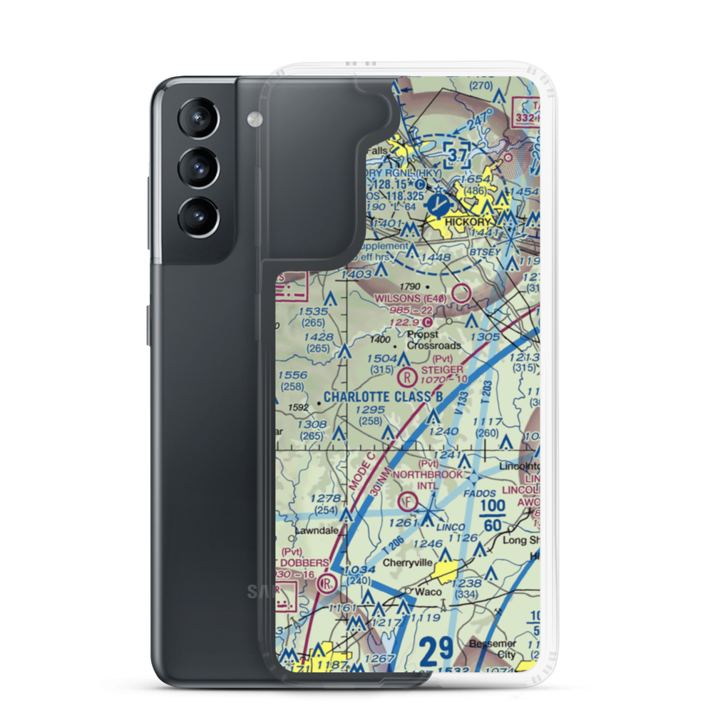 Stieger Field (NC78) VFR Sectional Samsung Case Samsung Galaxy S21 model shown