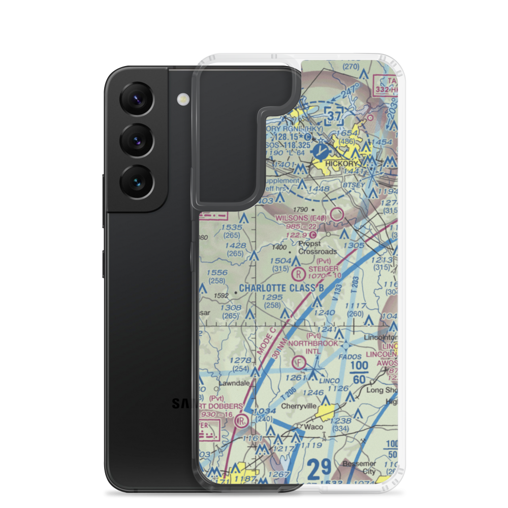 Stieger Field (NC78) VFR Sectional Samsung Case Samsung Galaxy S22 model shown