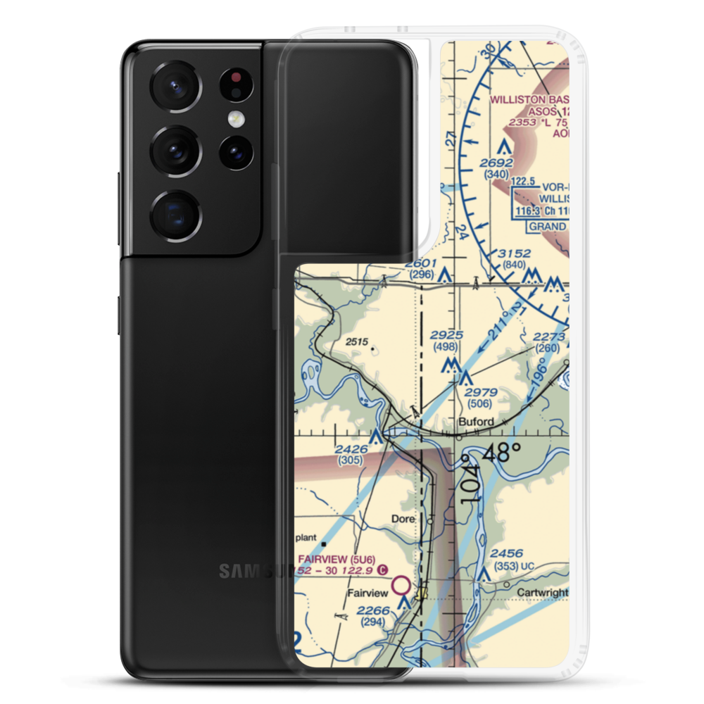 Stiehl Airport (5ND0) VFR Sectional Samsung Case Samsung Galaxy S21 Ultra model shown