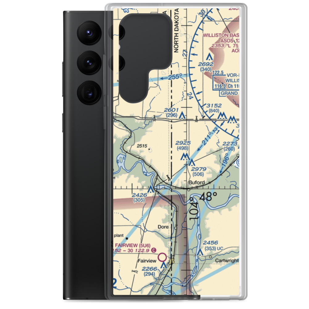 Stiehl Airport (5ND0) VFR Sectional Samsung Case Samsung Galaxy S22 Ultra model shown