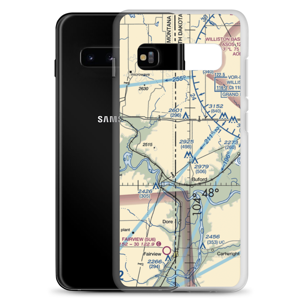 Stiehl Airport (5ND0) VFR Sectional Samsung Case Samsung Galaxy S10+ model shown