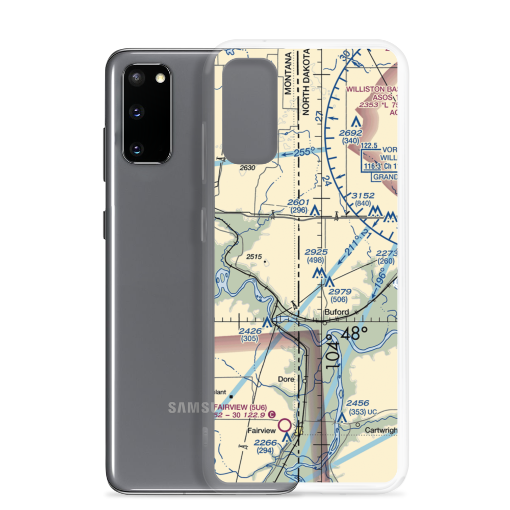 Stiehl Airport (5ND0) VFR Sectional Samsung Case Samsung Galaxy S20 model shown