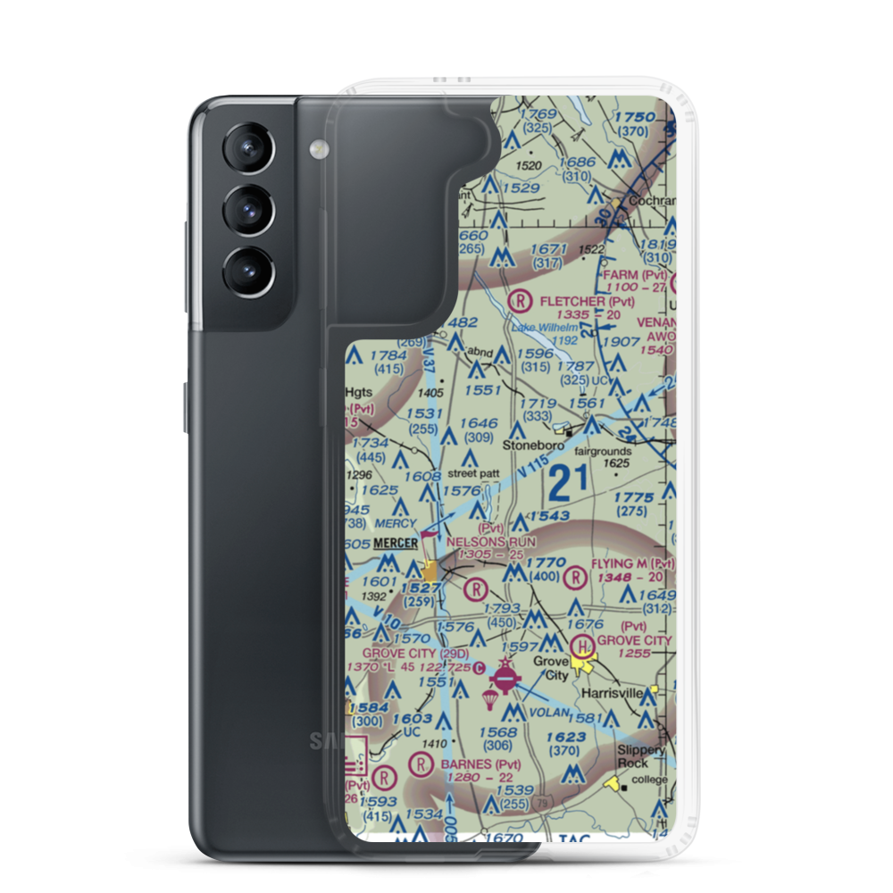 Still Meadow Farm Airport (8PS2) VFR Sectional Samsung Case Samsung Galaxy S21 model shown