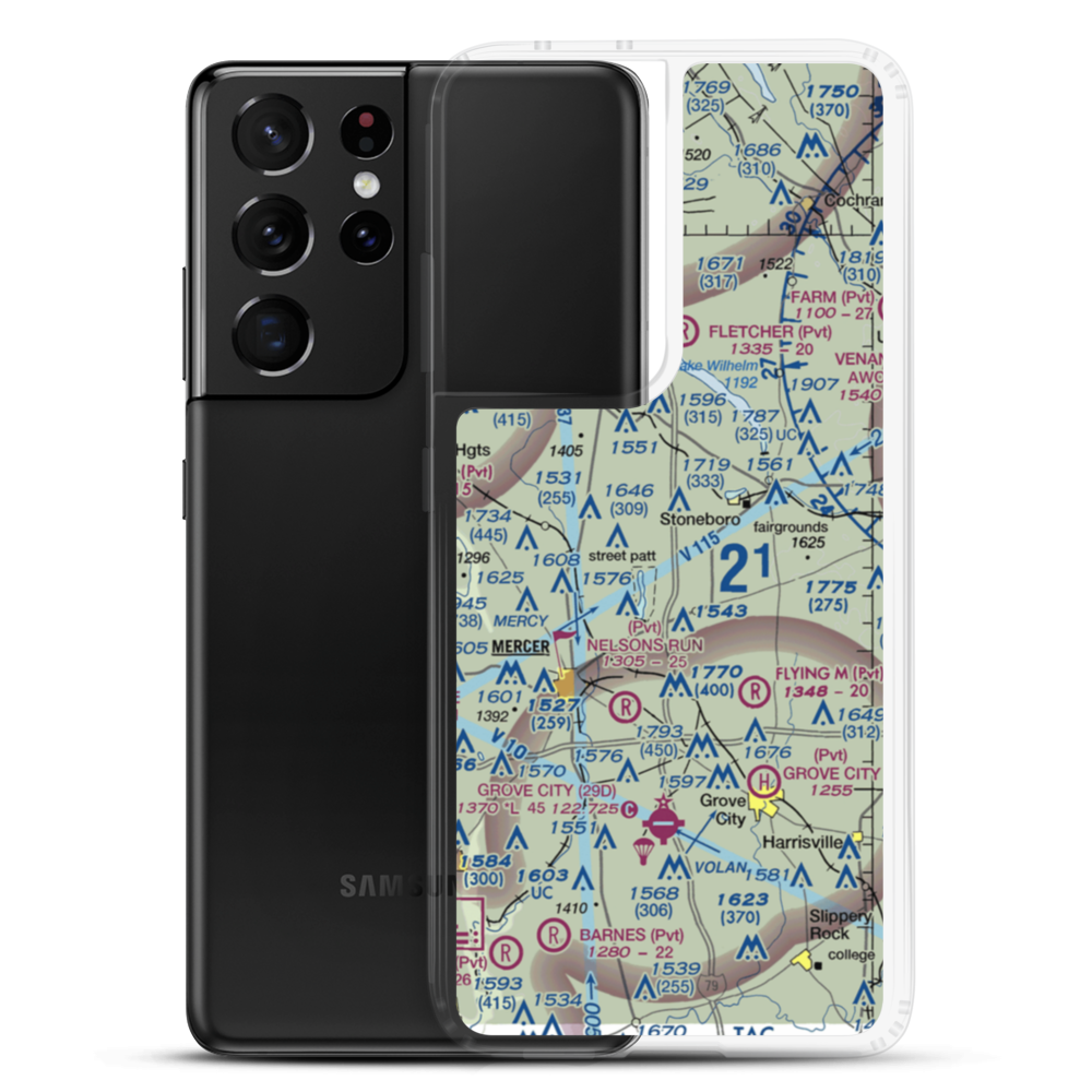 Still Meadow Farm Airport (8PS2) VFR Sectional Samsung Case Samsung Galaxy S21 Ultra model shown