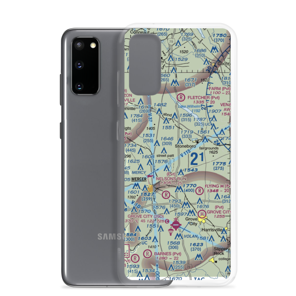 Still Meadow Farm Airport (8PS2) VFR Sectional Samsung Case Samsung Galaxy S20 model shown