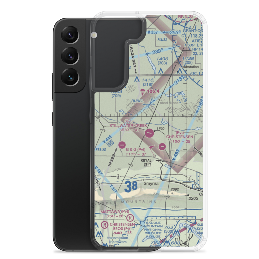 Stillwater Creek Airport (04WN) VFR Sectional Samsung Case Samsung Galaxy S22 Plus model shown
