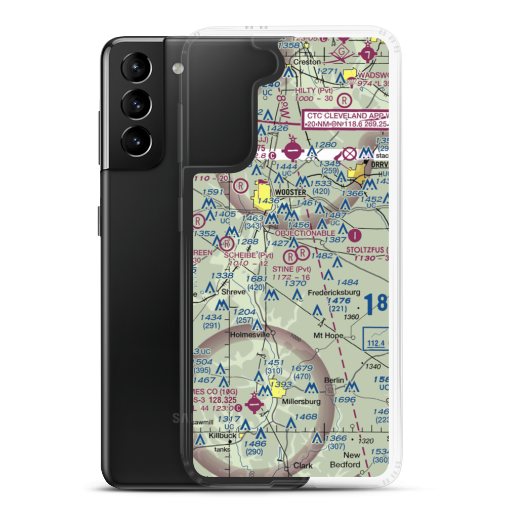 Stine Field (91OH) VFR Sectional Samsung Case Samsung Galaxy S21 Plus model shown