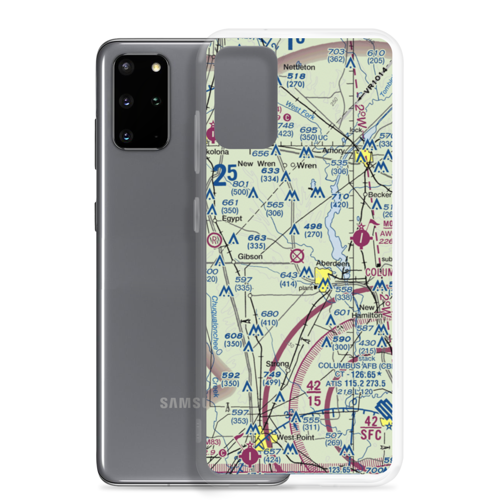 Stinson Field Municipal Airport (3A8) VFR Sectional Samsung Case Samsung Galaxy S20 Plus model shown