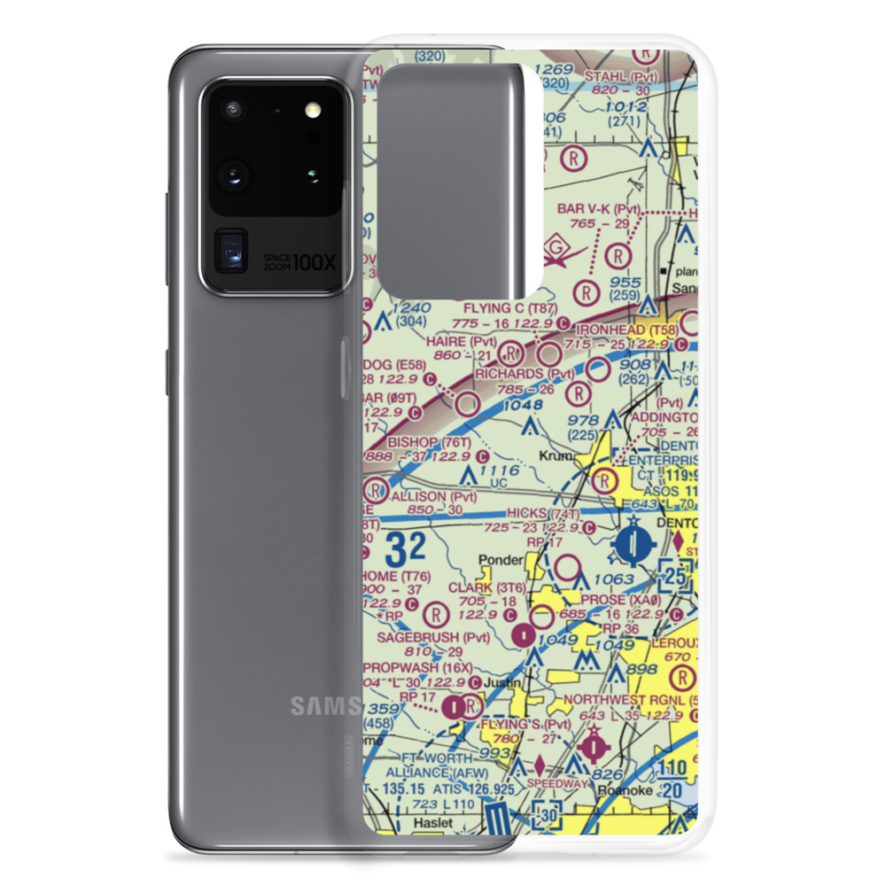 Stocker Airport (XA72) VFR Sectional Samsung Case Samsung Galaxy S20 Ultra model shown