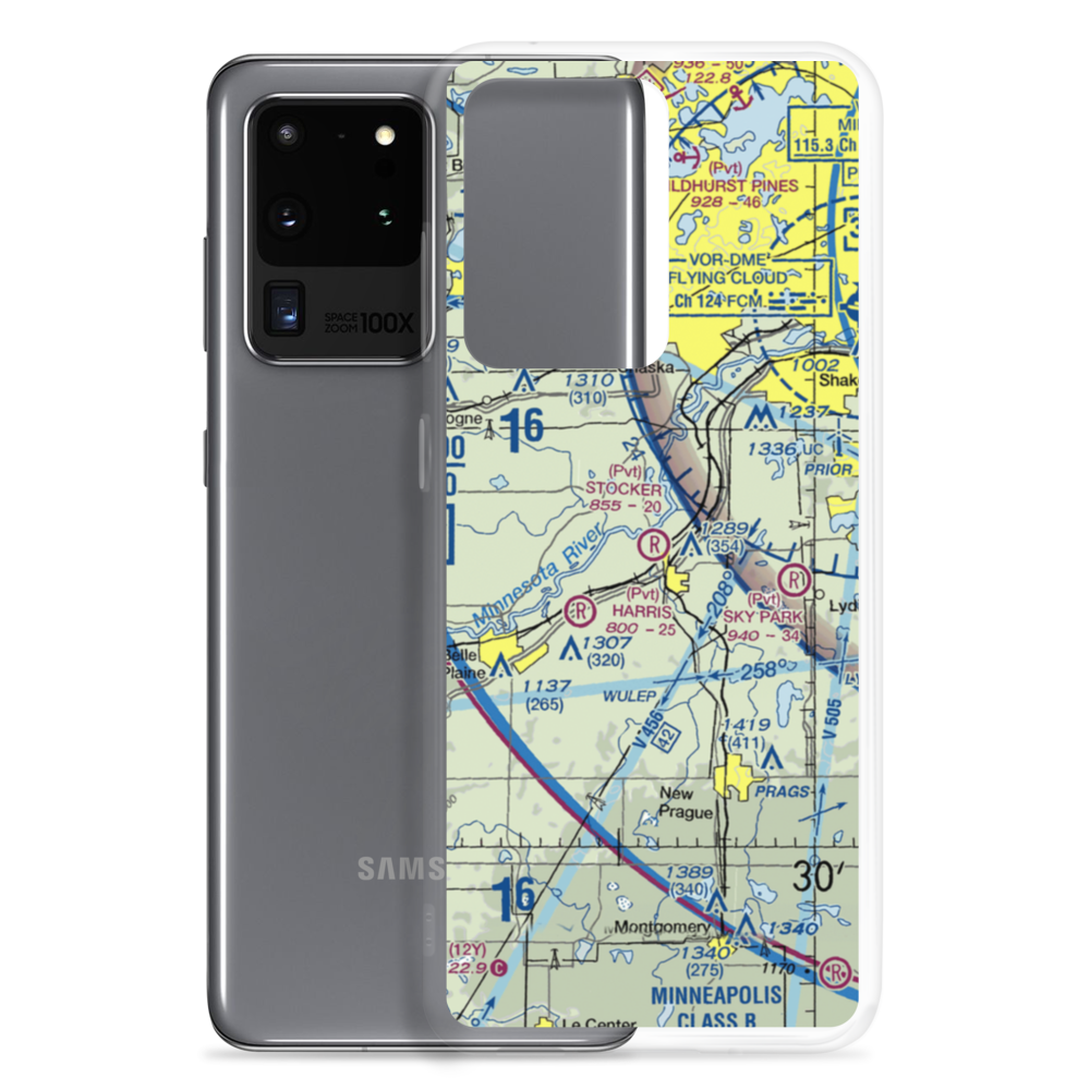 Stocker Private Airport (MN63) VFR Sectional Samsung Case Samsung Galaxy S20 Ultra model shown
