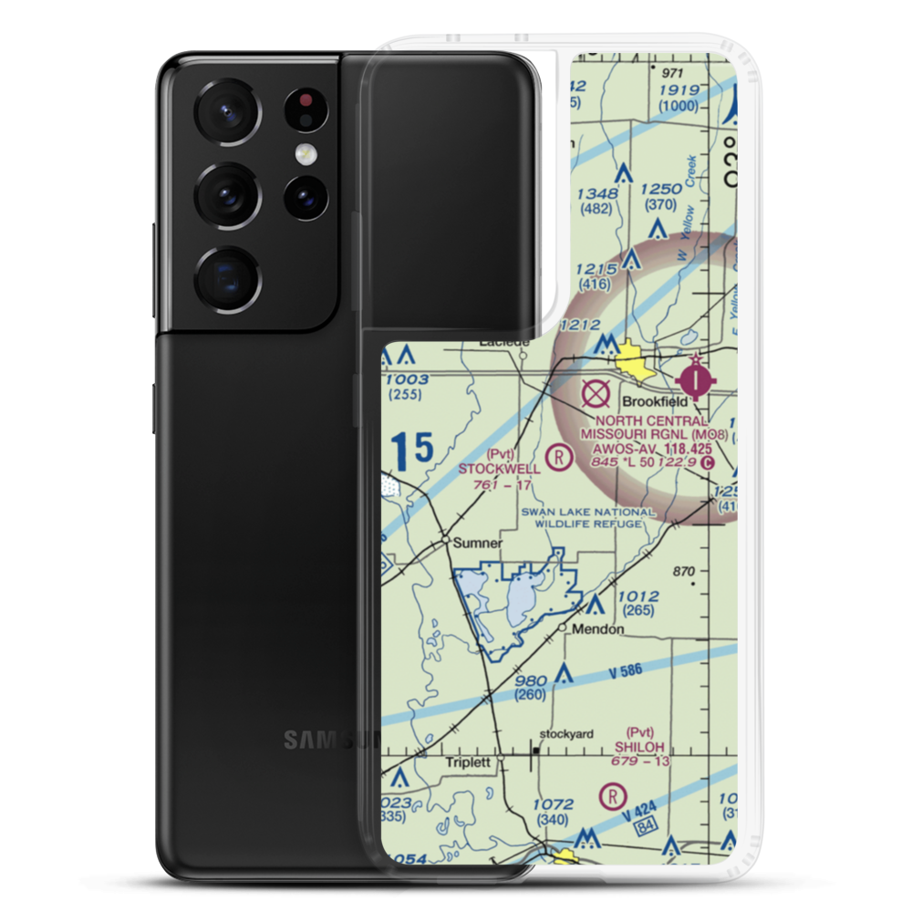 Stockwell Field (MU03) VFR Sectional Samsung Case Samsung Galaxy S21 Ultra model shown