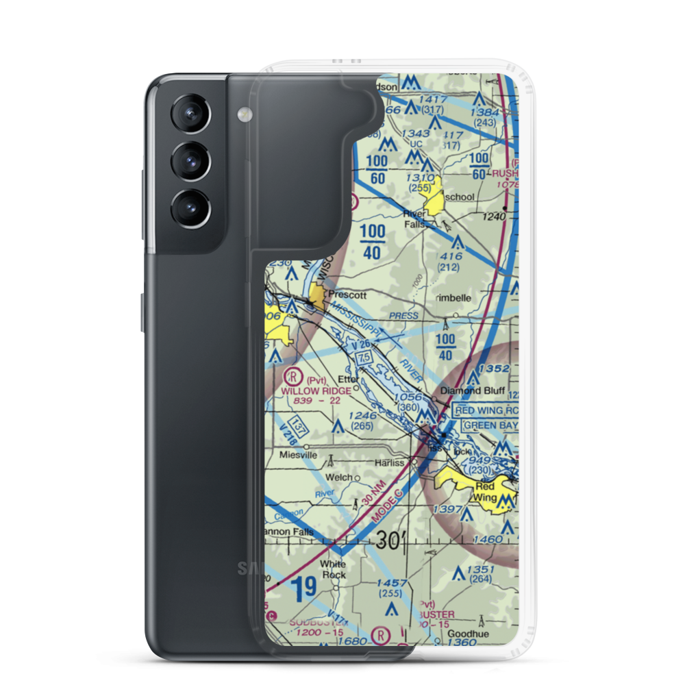 STOL Airport (65WI) VFR Sectional Samsung Case Samsung Galaxy S21 model shown