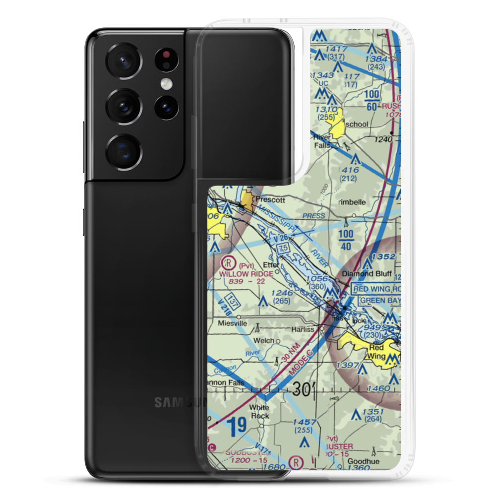 STOL Airport (65WI) VFR Sectional Samsung Case Samsung Galaxy S21 Ultra model shown
