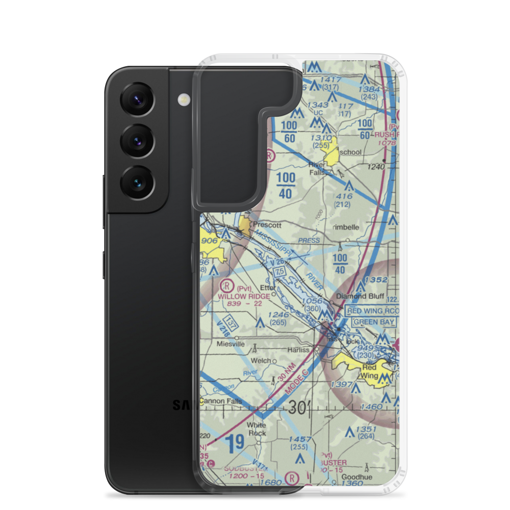 STOL Airport (65WI) VFR Sectional Samsung Case Samsung Galaxy S22 model shown