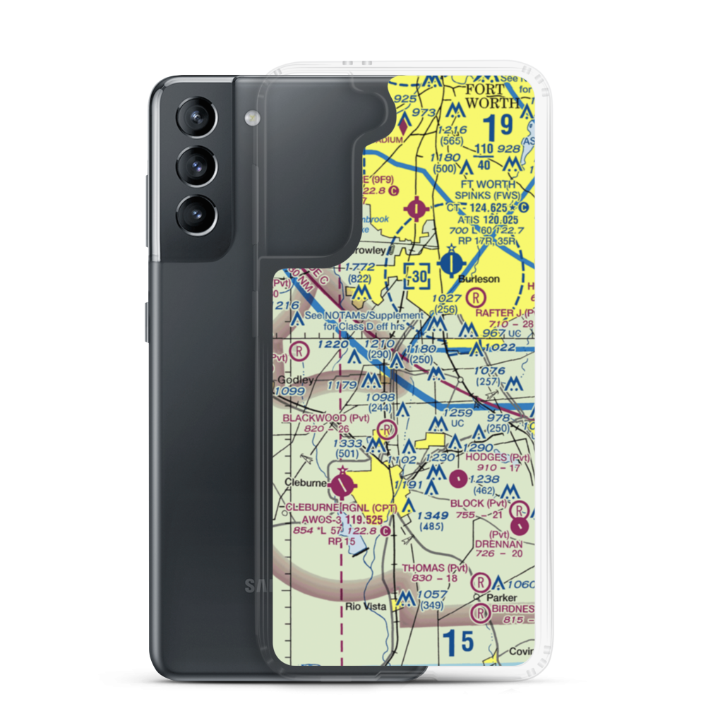 Stol Field (8TS5) VFR Sectional Samsung Case Samsung Galaxy S21 model shown