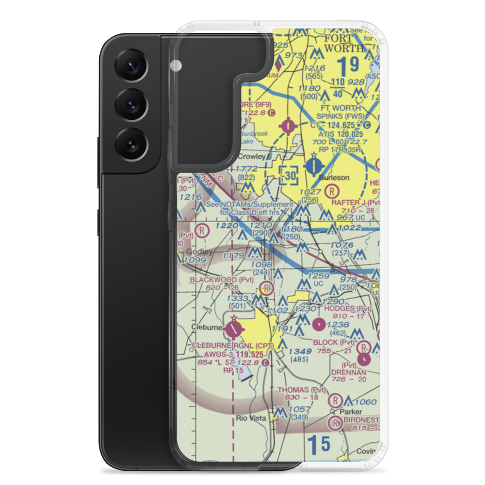 Stol Field (8TS5) VFR Sectional Samsung Case Samsung Galaxy S22 Plus model shown