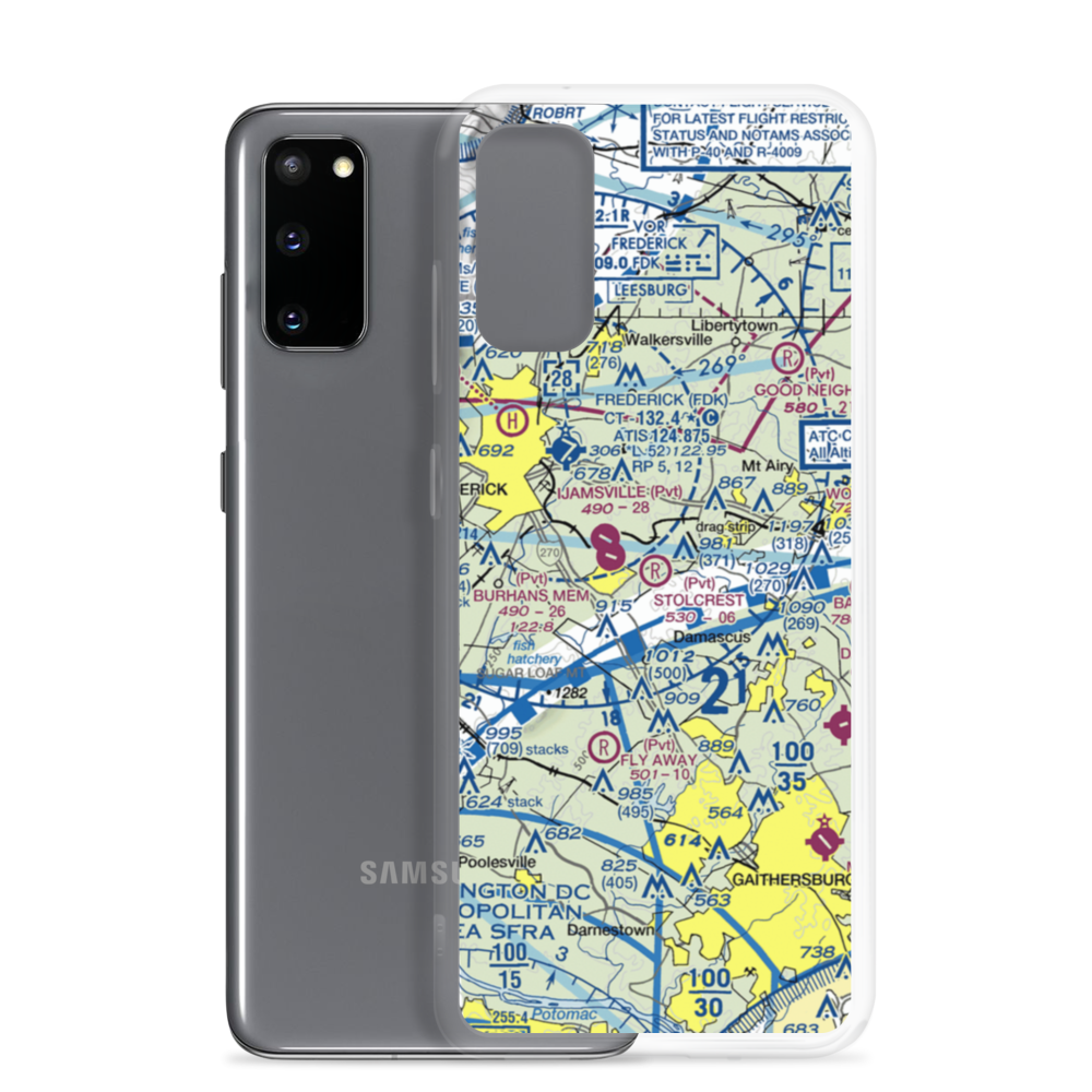 Stolcrest STOLport (MD75) VFR Sectional Samsung Case Samsung Galaxy S20 model shown
