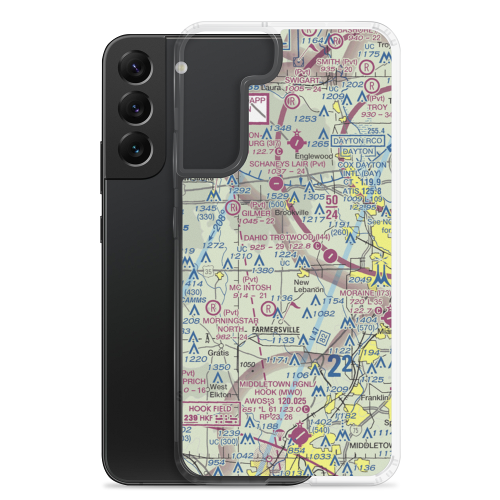 Stone Airport (1OI6) VFR Sectional Samsung Case Samsung Galaxy S22 Plus model shown