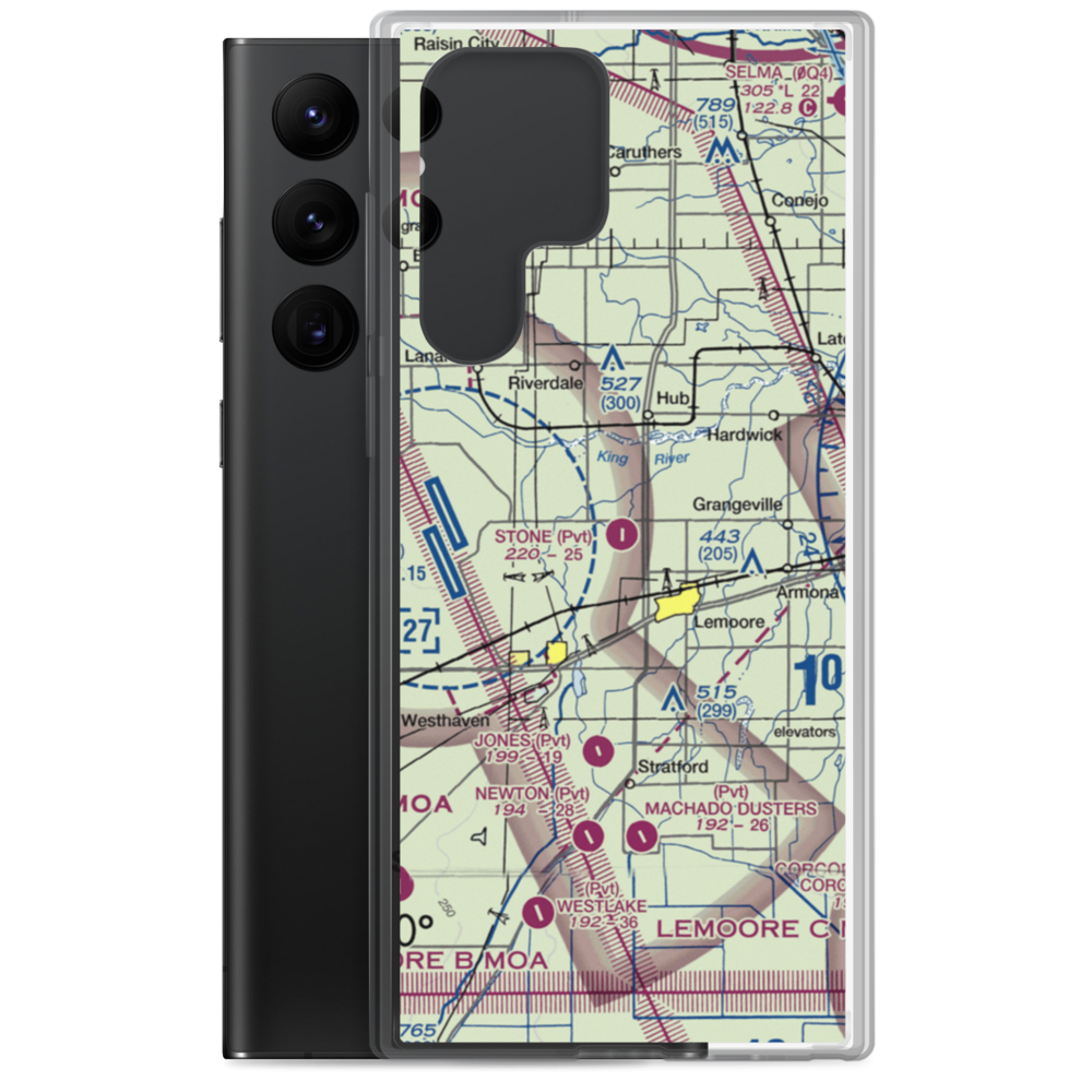 Stone Airstrip (32CA) VFR Sectional Samsung Case Samsung Galaxy S22 Ultra model shown