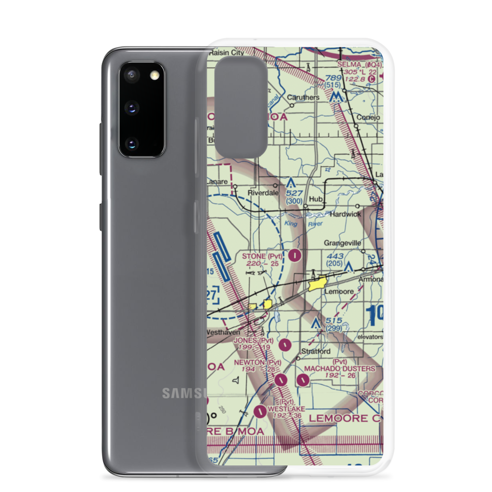 Stone Airstrip (32CA) VFR Sectional Samsung Case Samsung Galaxy S20 model shown