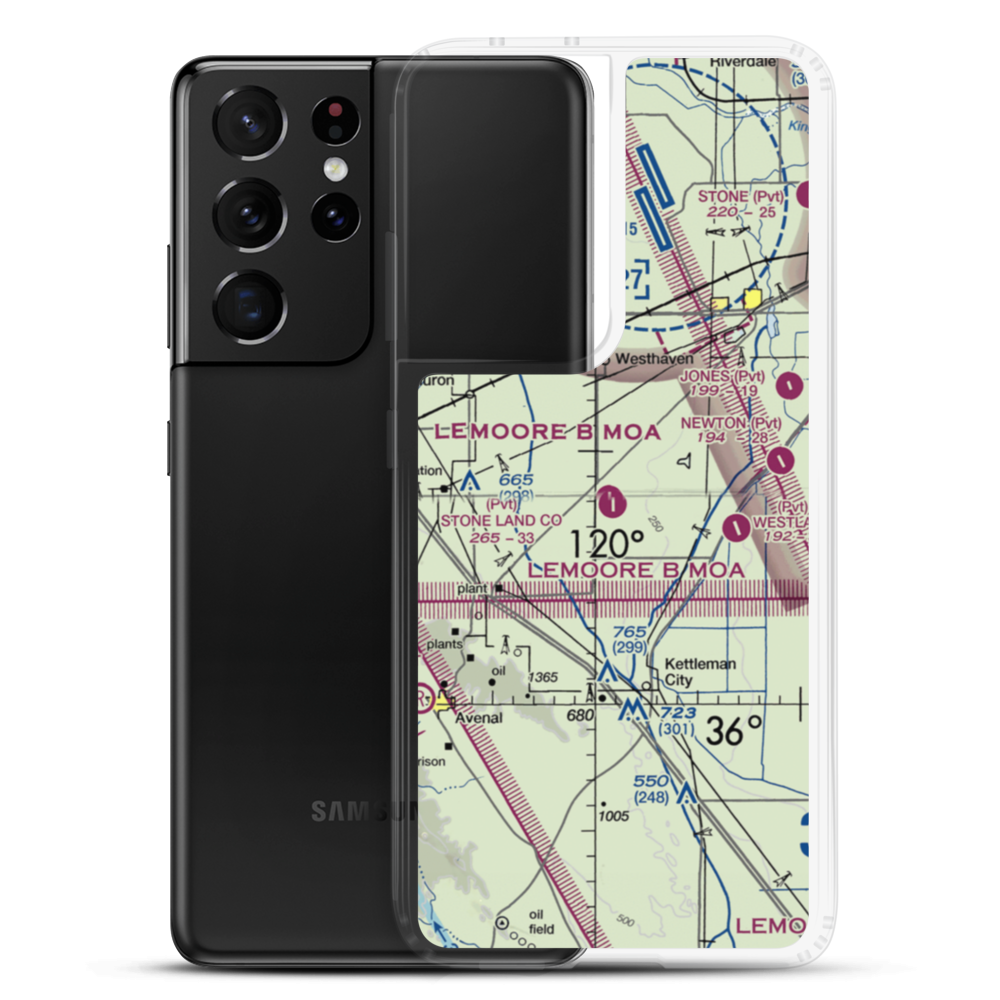 Stone Land County Airport (36CA) VFR Sectional Samsung Case Samsung Galaxy S21 Ultra model shown