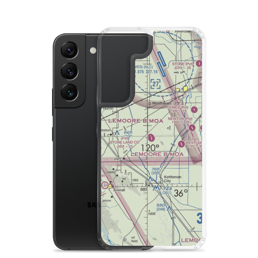 Stone Land County Airport (36CA) VFR Sectional Samsung Case Samsung Galaxy S22 model shown