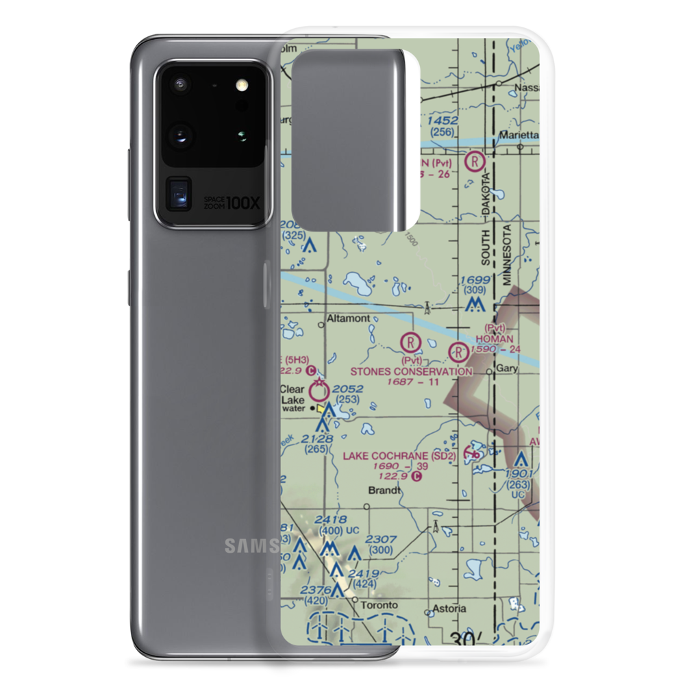 Stone's Conservation Airport (17SD) VFR Sectional Samsung Case Samsung Galaxy S20 Ultra model shown