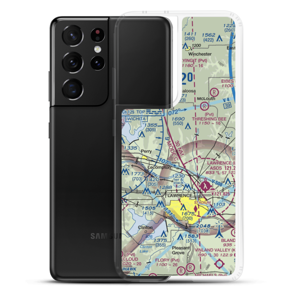 Stonehenge Airport (71KS) VFR Sectional Samsung Case Samsung Galaxy S21 Ultra model shown