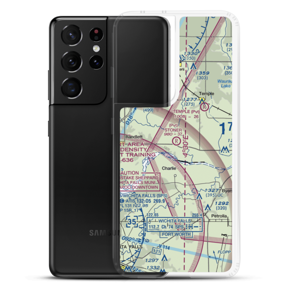 Stoner Memorial Airport (15OK) VFR Sectional Samsung Case Samsung Galaxy S21 Ultra model shown