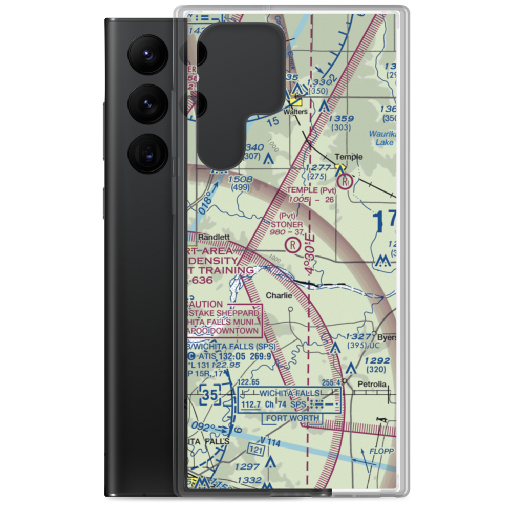 Stoner Memorial Airport (15OK) VFR Sectional Samsung Case Samsung Galaxy S22 Ultra model shown