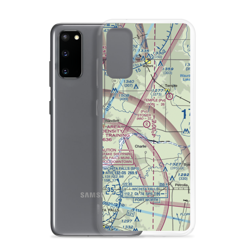 Stoner Memorial Airport (15OK) VFR Sectional Samsung Case Samsung Galaxy S20 model shown