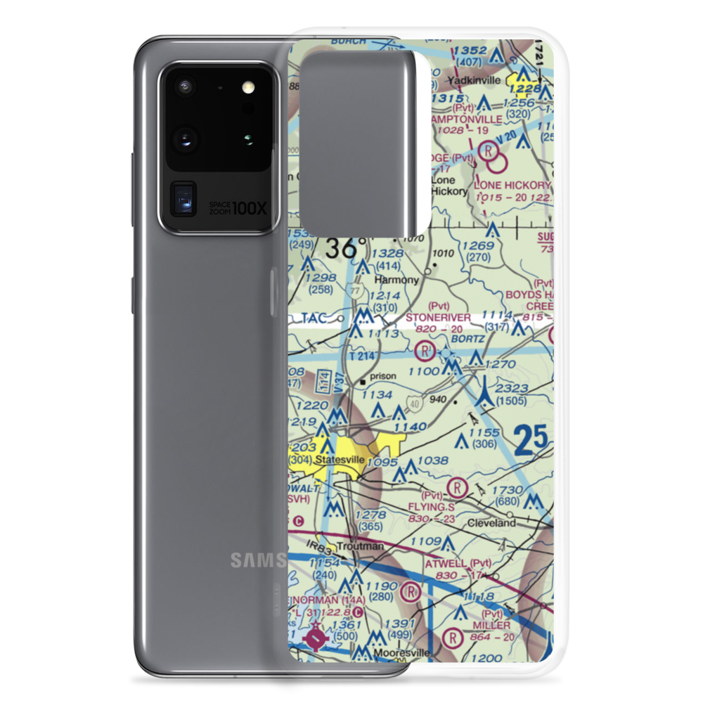 Stoneriver Airport (NC09) VFR Sectional Samsung Case Samsung Galaxy S20 Ultra model shown