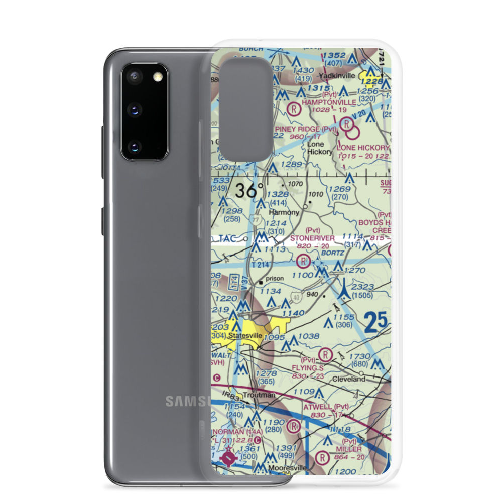 Stoneriver Airport (NC09) VFR Sectional Samsung Case Samsung Galaxy S20 model shown