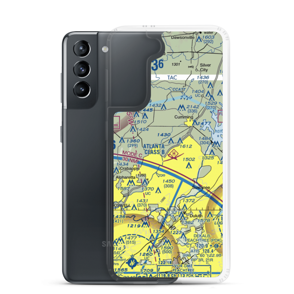 Stoney Point Field (6GA0) VFR Sectional Samsung Case Samsung Galaxy S21 model shown