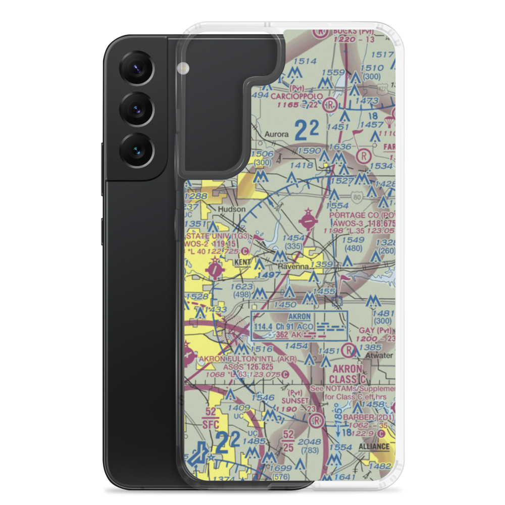 Stoney's Airport (OI32) VFR Sectional Samsung Case Samsung Galaxy S22 Plus model shown