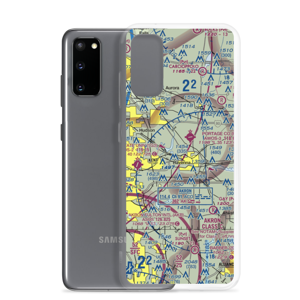 Stoney's Airport (OI32) VFR Sectional Samsung Case Samsung Galaxy S20 model shown