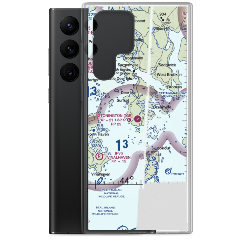Stonington Municipal Airport (93B) VFR Sectional Samsung Case Samsung Galaxy S22 Ultra model shown