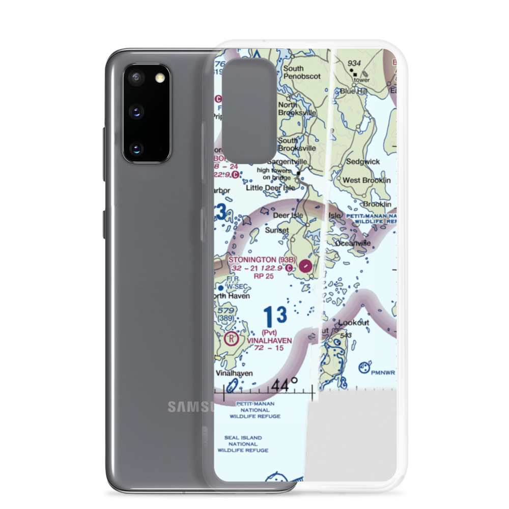 Stonington Municipal Airport (93B) VFR Sectional Samsung Case Samsung Galaxy S20 model shown
